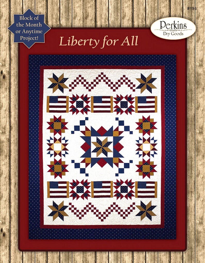 LIBERTY FOR ALL A Patriotic /Quilts of Valor Quilt Pattern Etsy