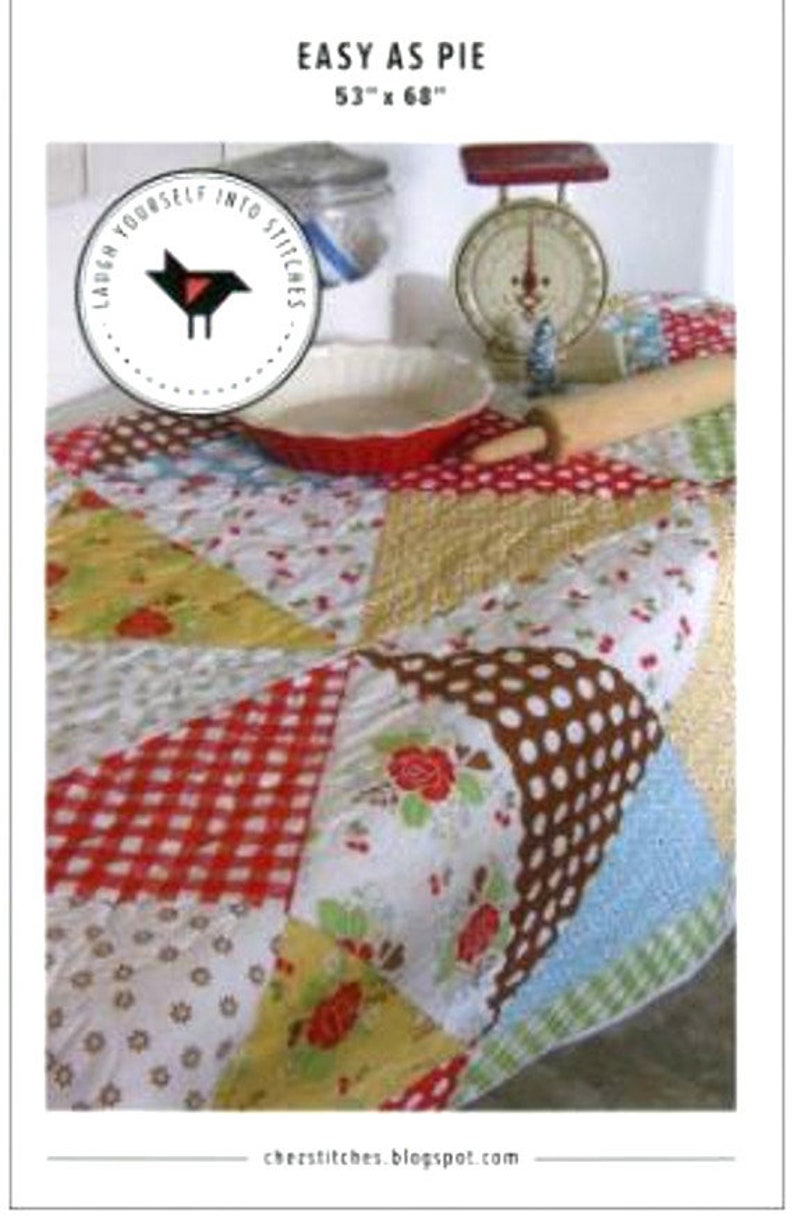 Easy as Pie scrappy Quilt Pattern By Karen Walker Laugh Etsy