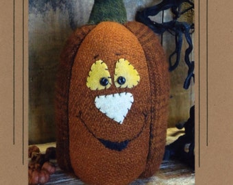 Trick or Treat *Stuffed Pumpkin Sewing Pattern* From: Jennifer Clemen - Cottonwood Creations