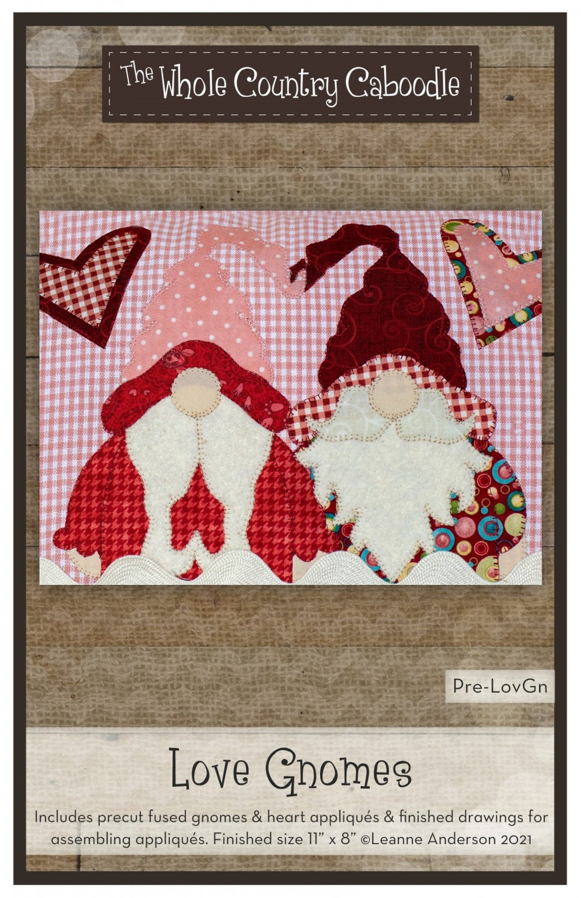 Love Gnomes precut Fusible Applique Pieces From the Whole Etsy