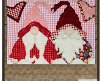 Love Gnomes *Pre-Cut Fusible Applique Pieces* From: The Whole Country Caboodle