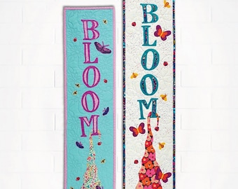 BLOOM Gnome *Quilted Wall Hanging Pattern* By: Sam Hunter - Hunter Design Studio