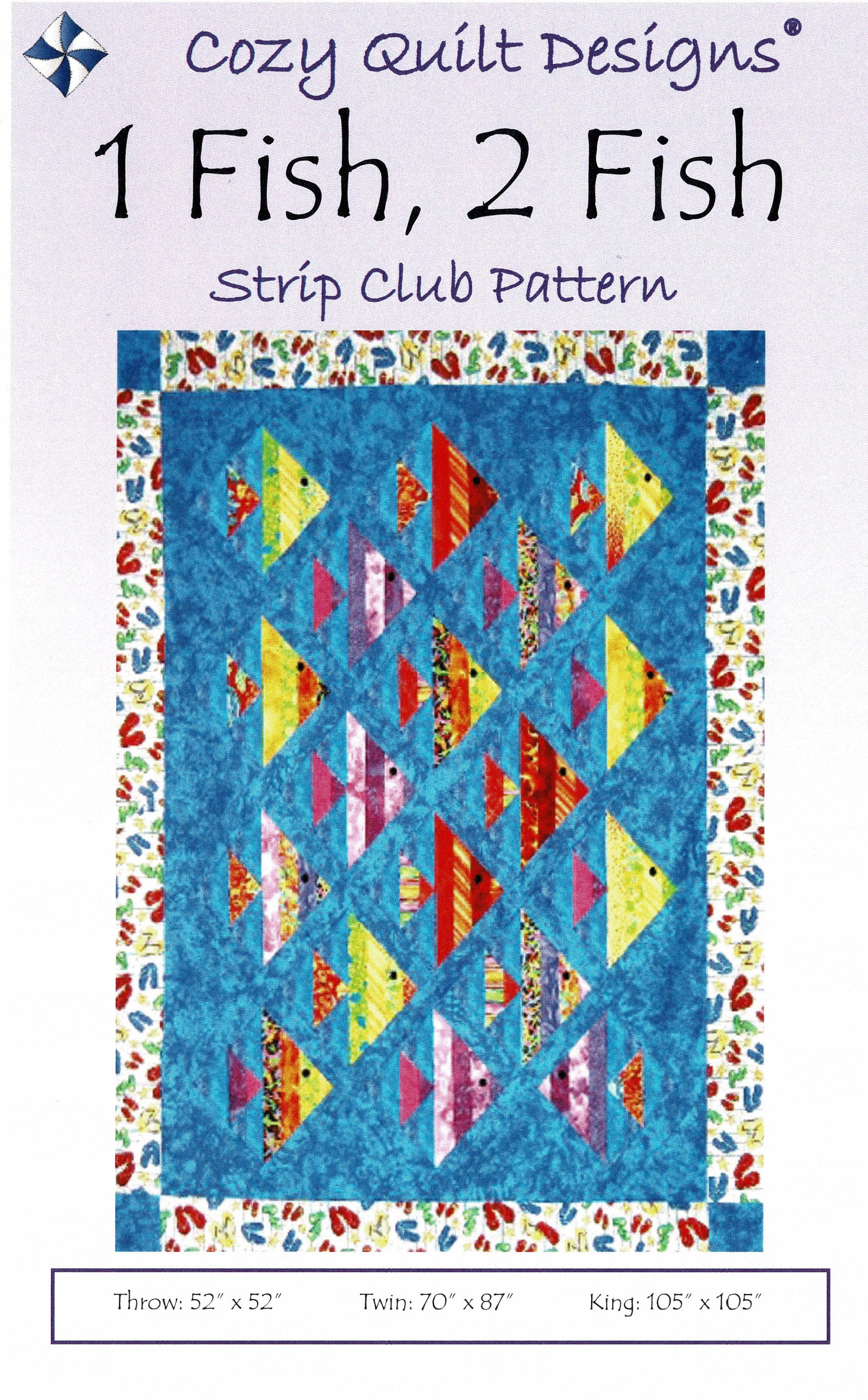 1 Fish 2 Fish Strip Club Quilt Pattern From: Cozy Quilt - Etsy.de