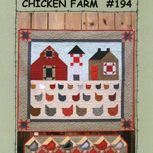 Chicken Farm *pieced & Applique Wall Quilt and Table Runner Pattern ...