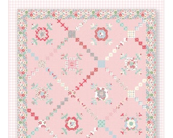 Abby Rose  *Pieced & Applique Quilt Pattern*   From: Poppie Cotton