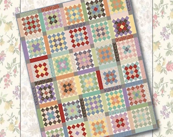 Scrappy Grannies *Quilt Pattern* For: Designs by Sarah J