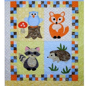 Woodland Babies *Applique Quilt Pattern* By: Rochelle Martin