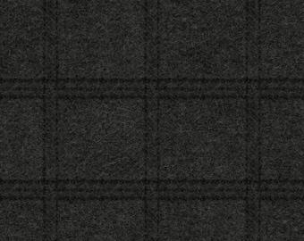Woolies Flannel Tartan Grid Charcoal (MASF18511-JK) By: Bonnie Sullivan - Maywood Studio