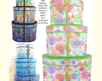 Covered Oval Crates *Sewing Pattern*  From: Aunties Two Patterns