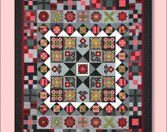 Garden Walk *Machine Applique Quilt Design CD* From: Smith Street Designs