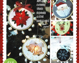 Happy Hoop Decor, Vol. 1:  Whimsical Christmas Ornaments *In-The-Hoop Machine Embroidery CD* From- Kimberbell