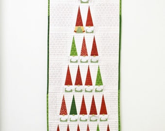 O Christmas Gnomes *Applique Wall Hanging - Sewing Pattern* From: Around the Bobbin