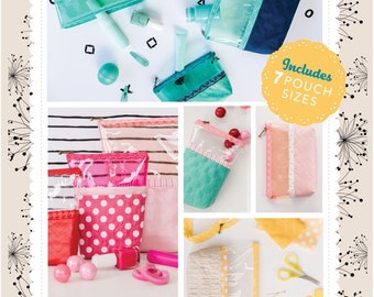 Take A Peek! Zipper Pouch Pattern *Machine Embroidery CD* From: Kimberbell