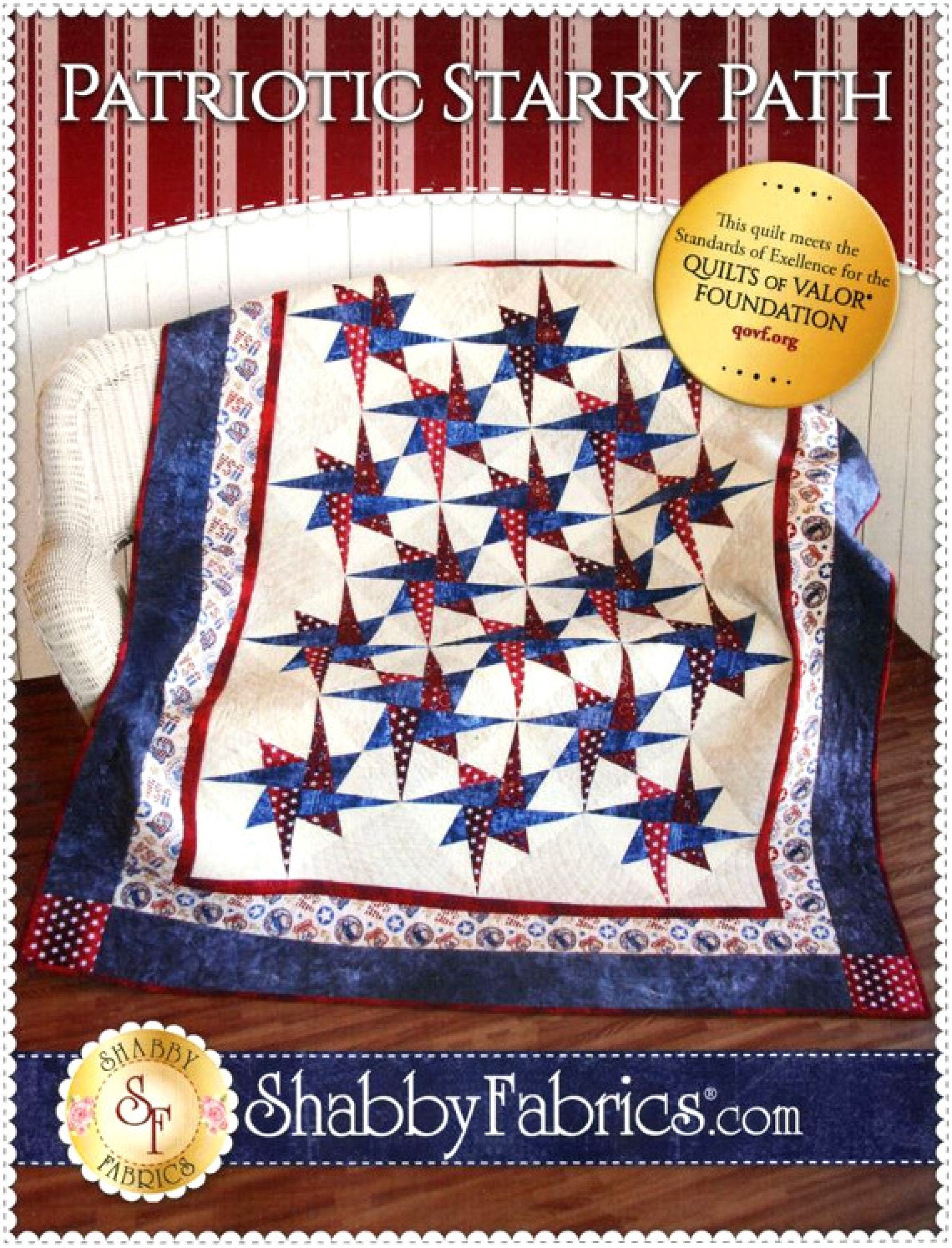 Patriotic Starry Path *Quilts Of Valor Pattern* By Jennifer Bosworth