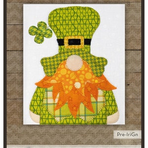 Irish Gnome *Pre-Cut Fusible Applique Pieces* From: The Whole Country Caboodle