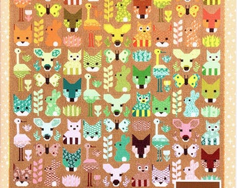 Delightful Desert *Animal Sampler Quilt Pattern* By: Elizabeth Hartman