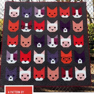 The Kittens *Pieced Quilt Pattern* By: Elizabeth Hartman