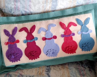 Bunny Tails *Pillow Sewing Pattern* By: Robin Kingsley - Bird Brain Designs