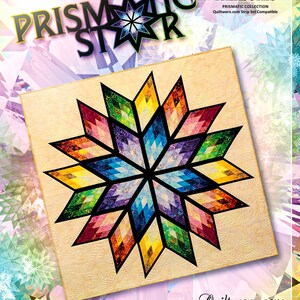 Prismatic Star *Foundations Paper Piecing Quilt Pattern For Jelly Rolls* By: Judy Niemeyer - Quiltworx