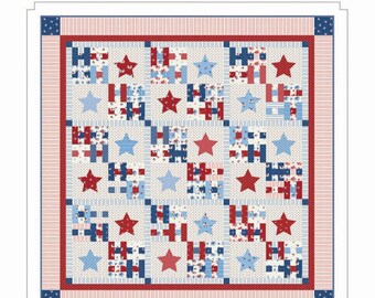 Made In The USA *Applique & Pieced Quilt Pattern* From: Bunny Hill Designs