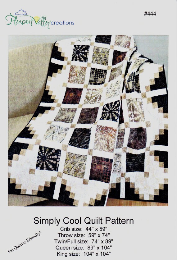 Simply Cool Quilt Pattern Fat Quarter Friendly Crib To Etsy