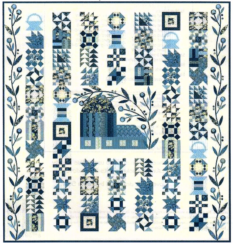 Patchwork Barn pieced & Appliqué Quilt Pattern By Edyta Etsy