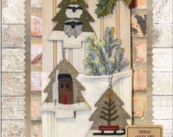 Three Woodland Ornaments *Appliqué Sewing Pattern* From: Buttermilk Basin Design