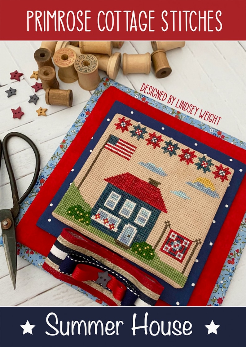 SUMMER HOUSE Cross Stitch Pattern Primrose Cottage Etsy