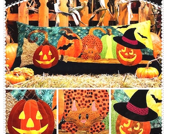 Halloween Patch Pillow *Applique Sewing Pattern* By: Jennifer Bosworth - Shabby Fabrics