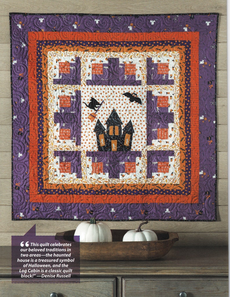 SPOOKTACULAR HALLOWEEN QUILTING A Project For Every Room  Etsy