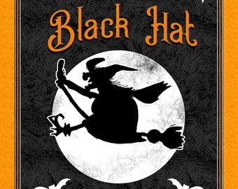 Old Salem's Black Hat Society (Glow in the Dark) *24in Fabric Panel* From: Henry Glass