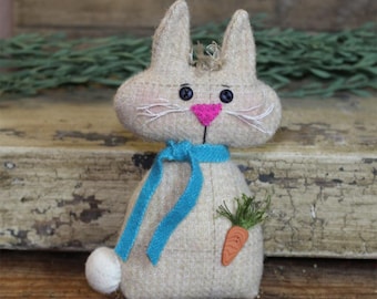 Prim Bunny *Rabbit Pincushion Sewing Pattern* By: Jennifer Clemen - Cottonwood Creations