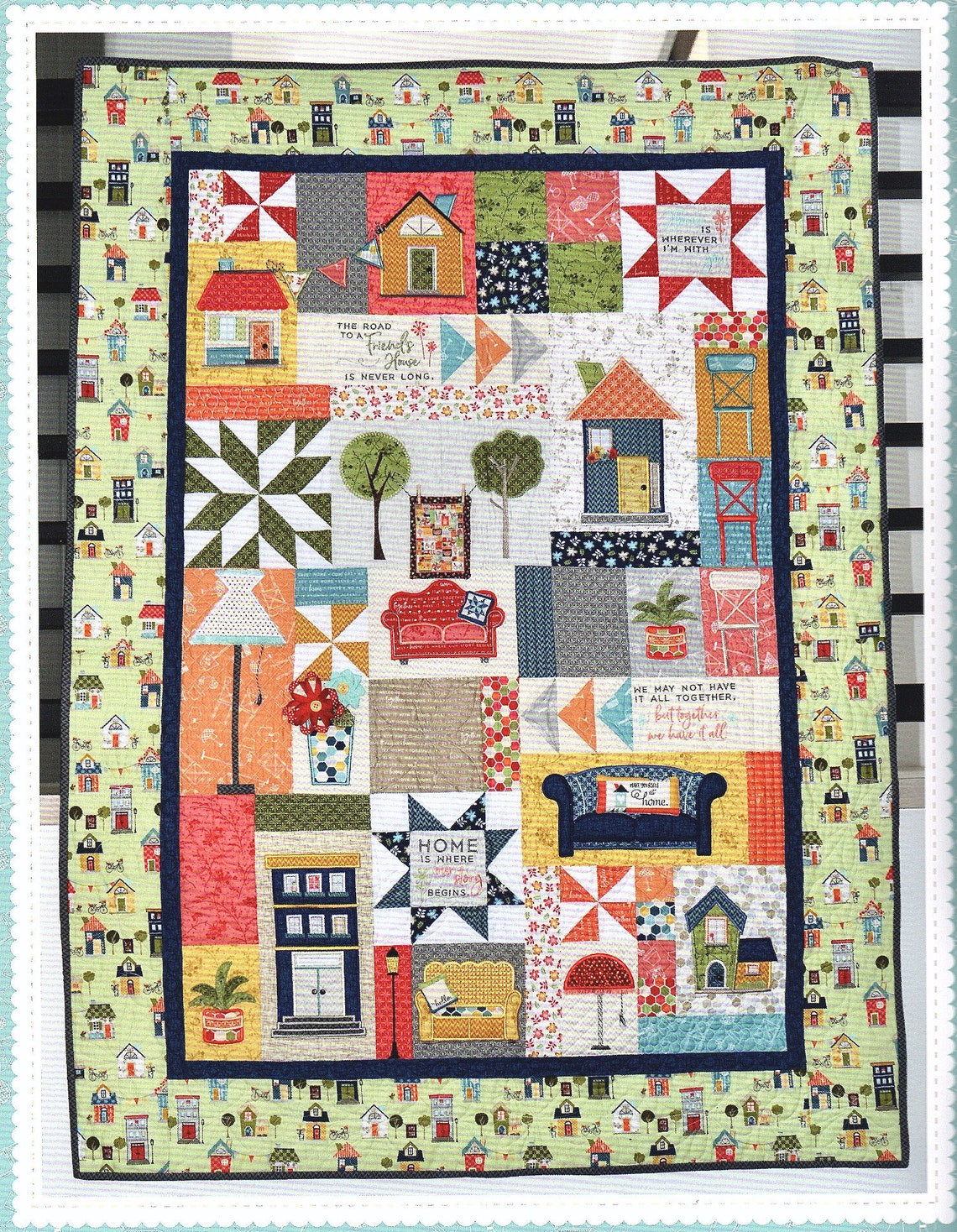 Make Yourself at Home quilt Pattern Project Book Machine Etsy
