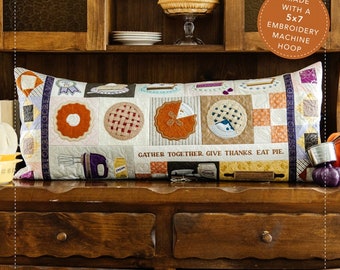 Sweet as Pie Bench Pillow *Machine Embroidery CD* From: Kimberbell KD5118