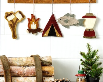 Camp Ornaments *Appliqué Sewing Pattern* From: Buttermilk Basin Design