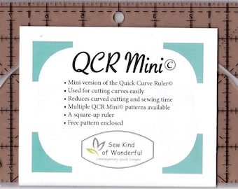 Mini Quick Curve Ruler *Acrylic* From: Sew Kind of Wonderful