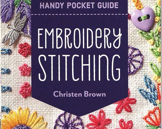 Embroidery Stitching Handy Pocket Guide softcover Booklet Etsy