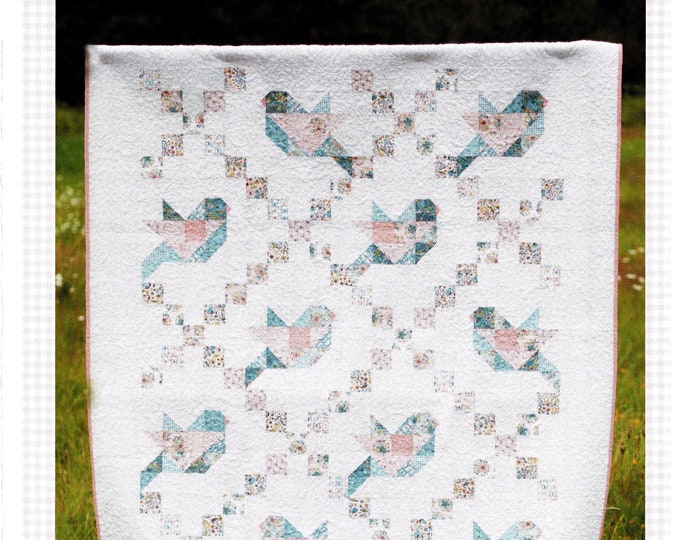 Blue Bird quilt Pattern Layer Cake Friendly From Poppie Cotton Etsy