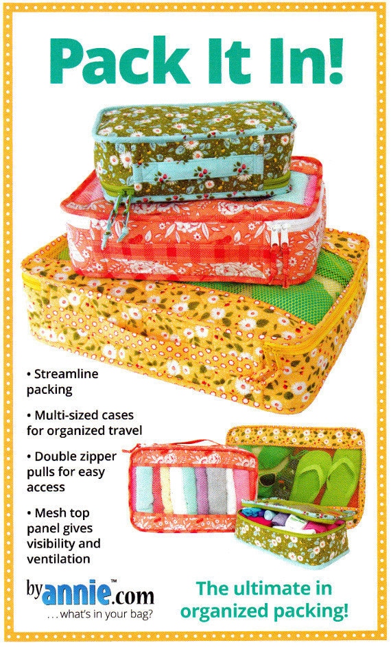 Pack It In zippered Storage Organizer Sewing Pattern Etsy