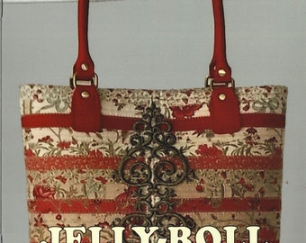Jelly-Roll Handbag *Sewing Pattern* Made with Jelly Roll Strips! From: R J Designs