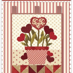 Little Blessings - Blooming Hearts *Wall Hanging Sewing Pattern* From: Shabby Fabrics