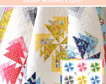 Desert Windmills *Pieced Quilt Pattern* From: Down Grapevine Lane