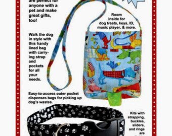 Pet Set *Sewing Pattern* Handy lined Bag & designer Collars From: by Annie