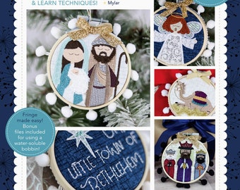 Happy Hoop Decor Volume 2 - Christmas Nativity Ornamants *Machine Embroidery CD* From: Kimberbell  KD581