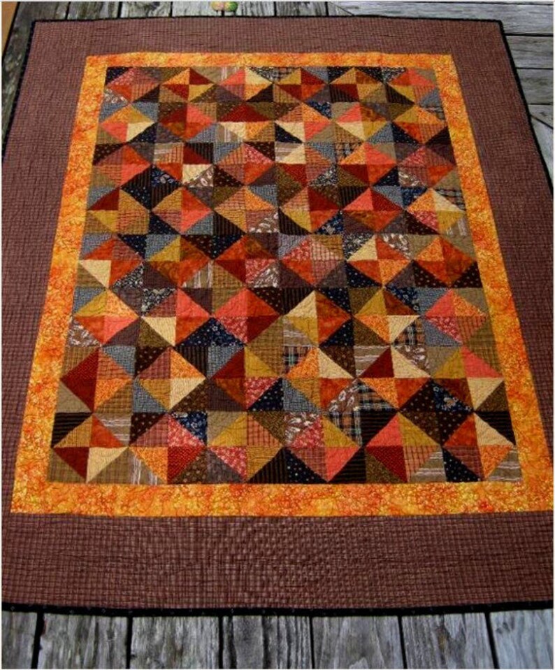 PUMPKIN SPICE A Scrappy Quilt Pattern By Karen Walker Etsy