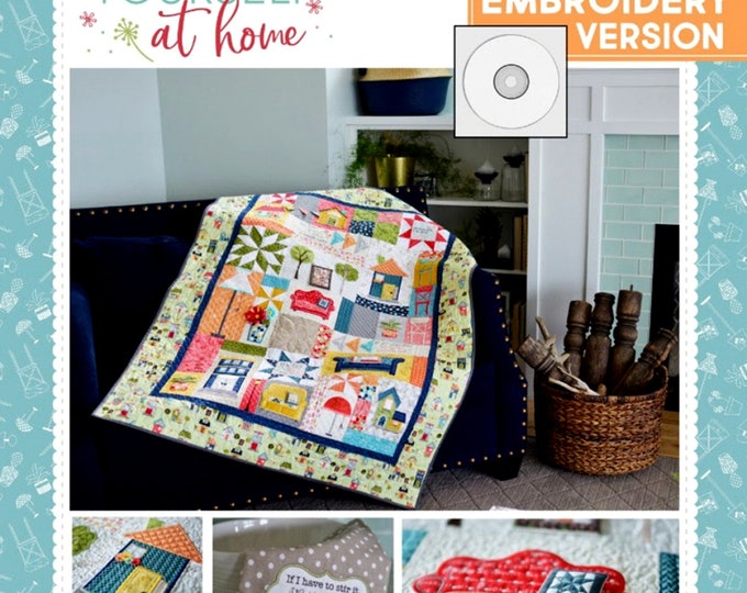 Make Yourself at Home quilt Pattern Project Book Machine Embroidery ...