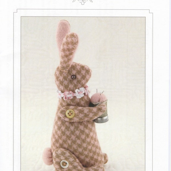 Bitty Bunny Pincushion *Sewing Pattern* By: Anne Sutton - Bunny Hill Designs