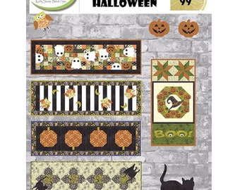 Happy Halloween *4 Quilt Runners & 1 Wall Hanging Pattern Booklet* By: Monique Jacobs - Open Gate
