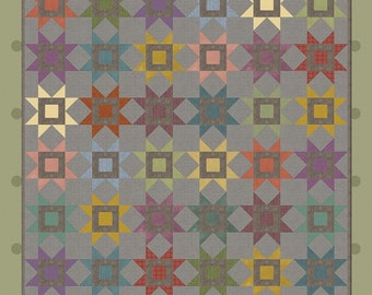 Sorbetto Stars *Pieced Quilt Pattern* By: Bonnie Sullivan - All Through the Night