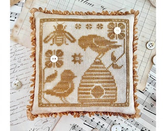 Gathering Honey *Counted Cross Stitch Pattern* By: Misty Pursel - Luminous Fiber Arts